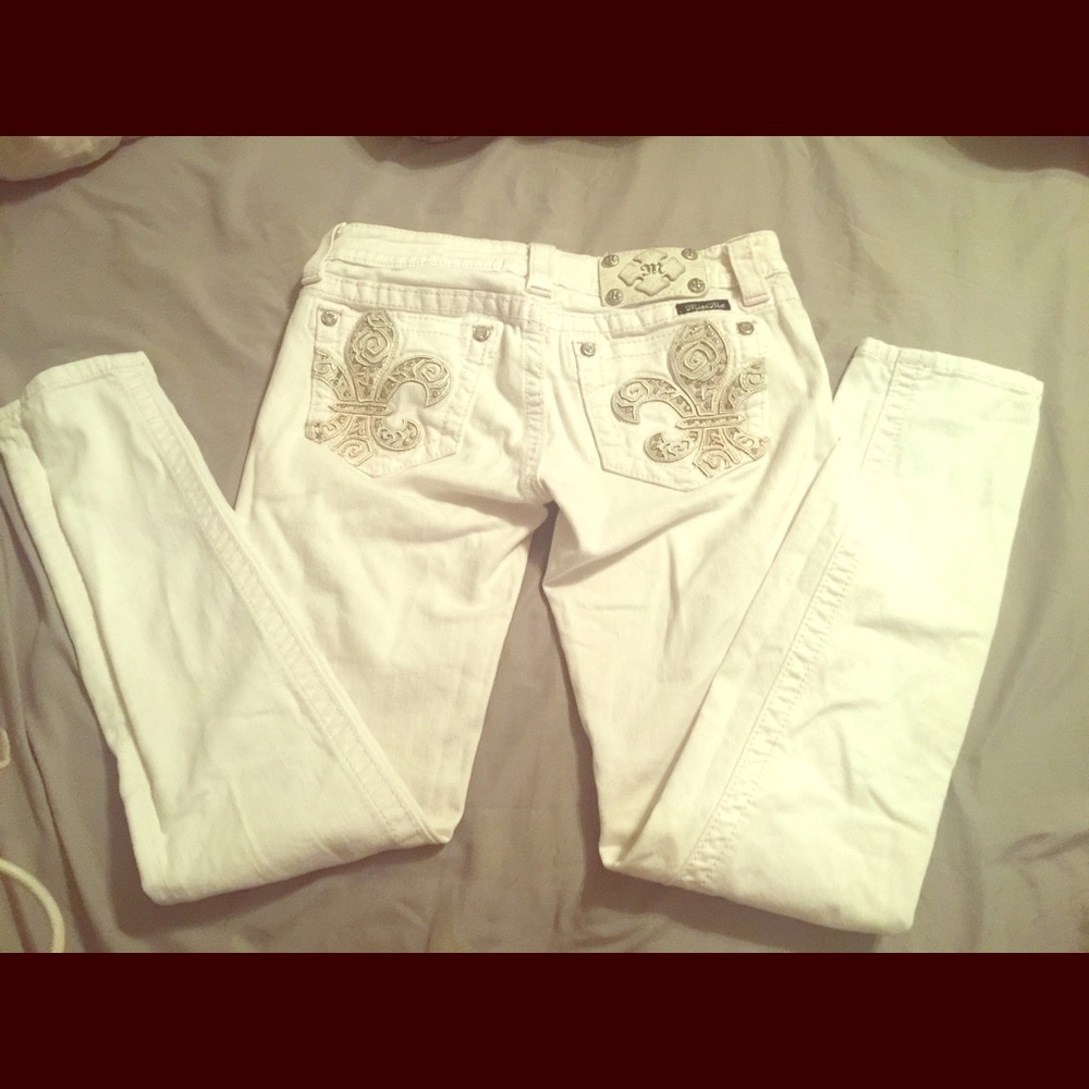 White Miss me jeans😍😍😍